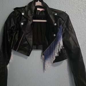 Dolls Kill Hot & Delicious jacket: Fringe Moto Jacket